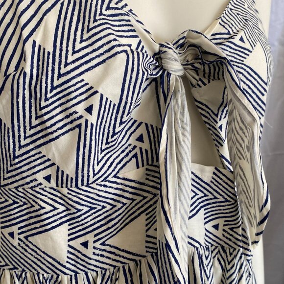 NWT! ASOS Geometric Print Midi Dress with Front Cutout - Picture 3 of 8